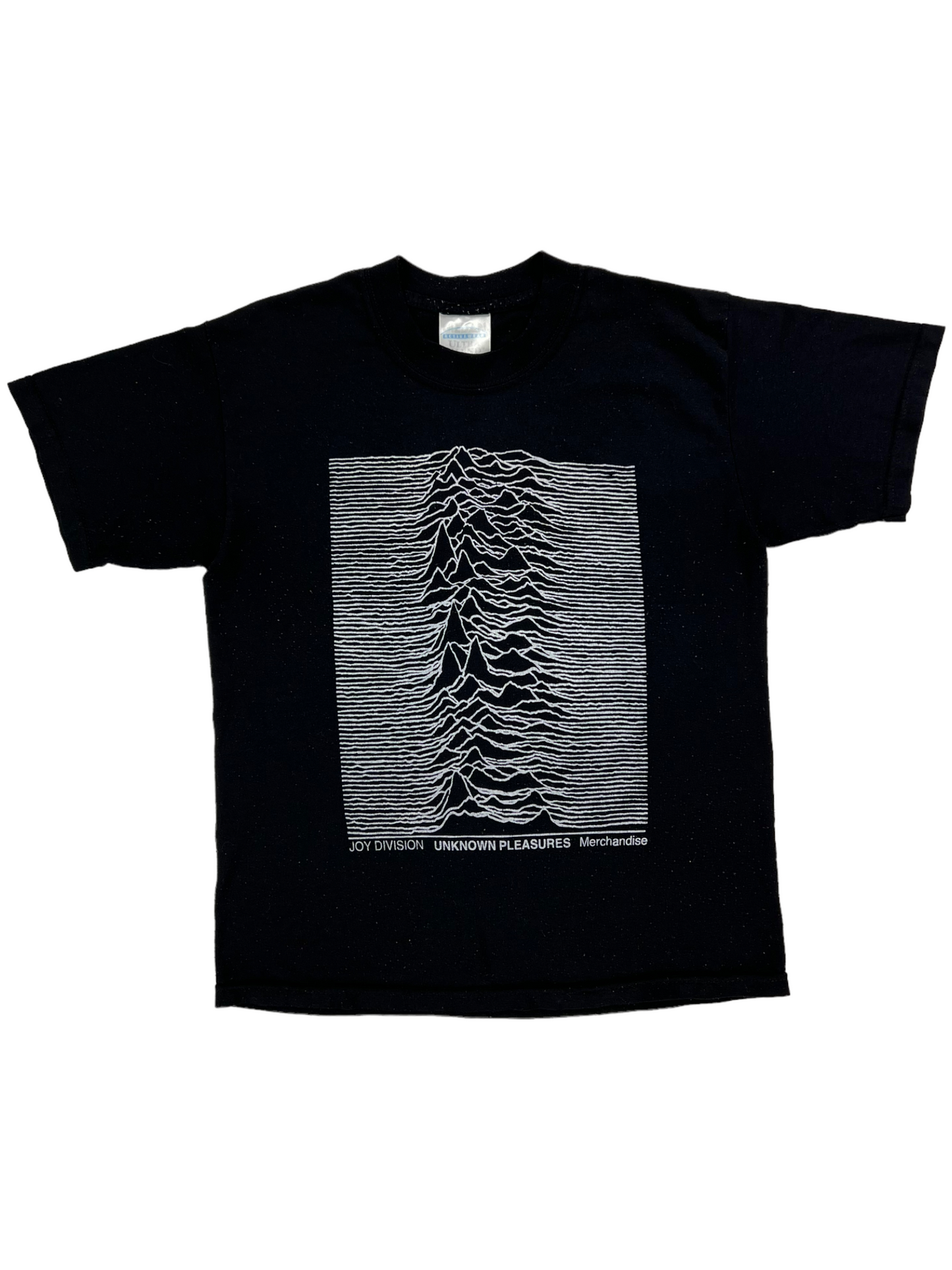Vintage 90s Joy Division Unknown Pleasures merchandise YOUTH graphic band tee (YL/WS)