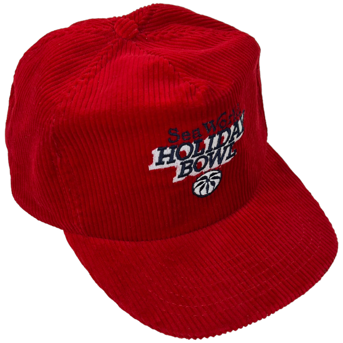 Vintage NCAA - Louisville Cardinals Embroidered Corduroy Snapback Hat 1990s OSFA