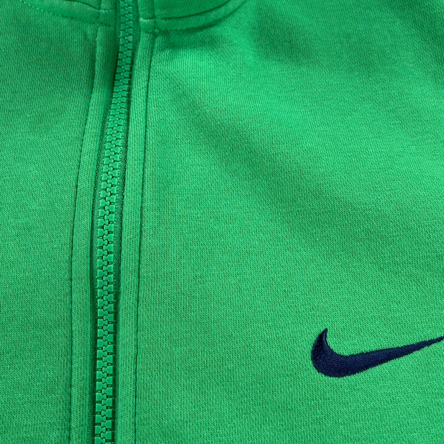 2000s Retro Nike mini swoosh light green zip up sweatshirt (L)