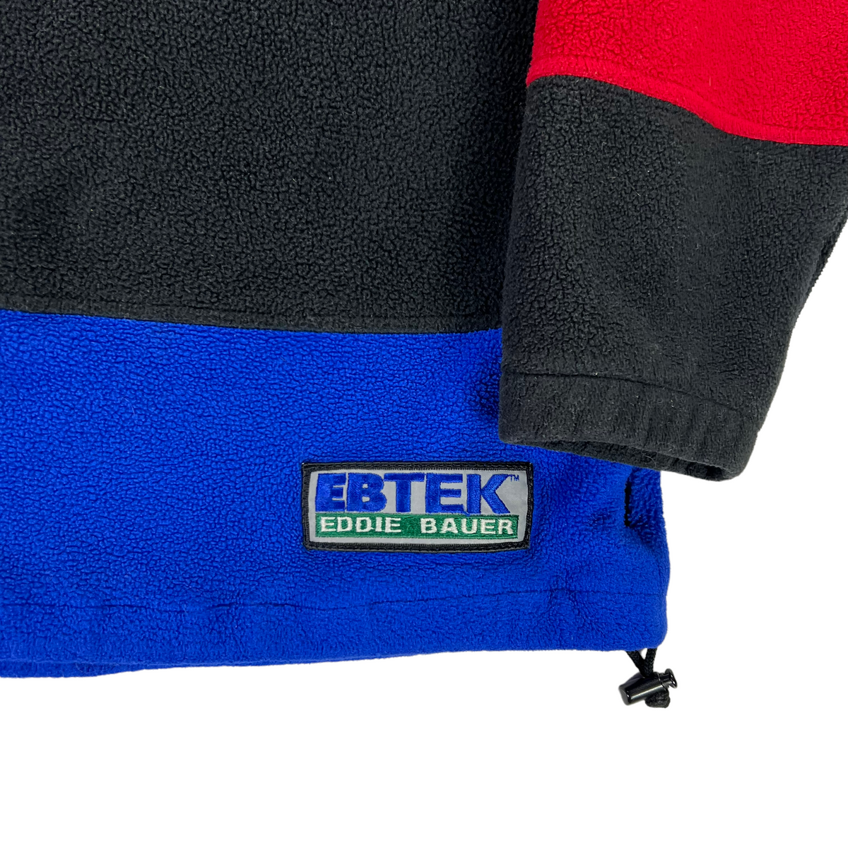 Vintage 90s Eddie Bauer Ebtek 1/4 zip color block fleece (M) – The