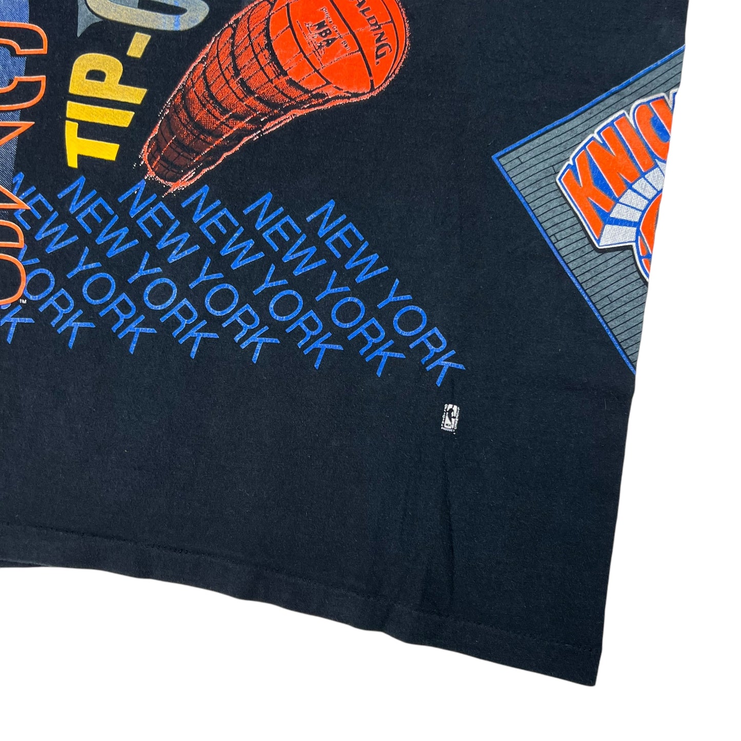 Vintage 1991 Salem Sports New York Knicks Aerial Assault all over print tee (XL)