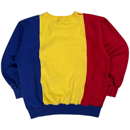 Vintage 90s Polo Ralph Lauren cross flags color block crewneck (L)