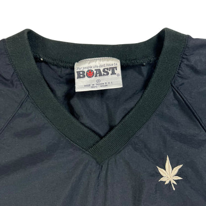 Vintage 90s BOAST marijuana leaf windbreaker (L)