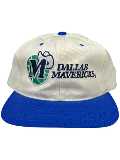 Vintage 90s G CAP Dallas Mavericks NBA wool block head SnapBack