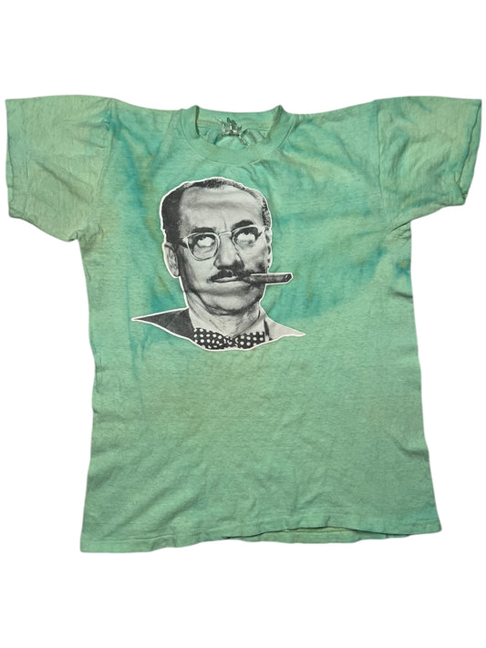 Vintage 1970s Groucho Marx Comedian tie dye tee (S)