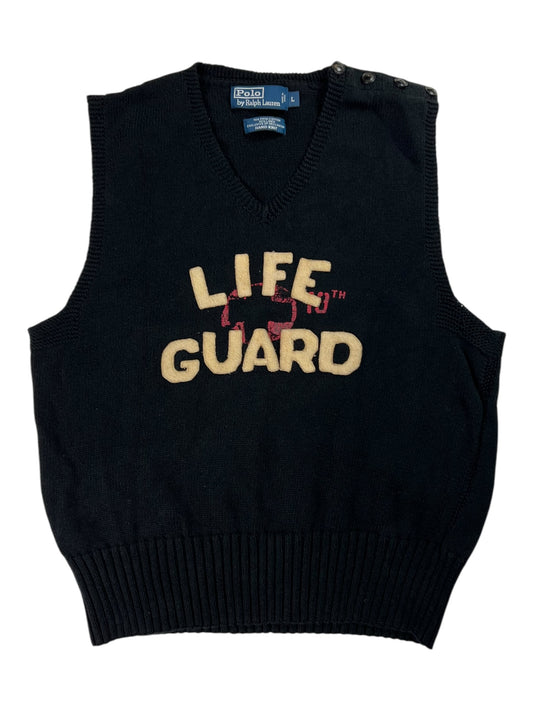 Vintage Y2K Polo Ralph Lauren Life Guard sweater vest (M)