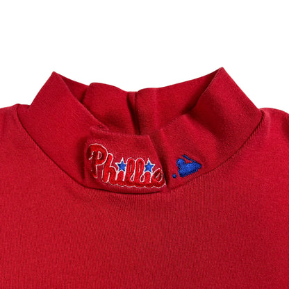 Vintage 90s Majestic Philadelphia Phillies mock neck long sleeve (M)