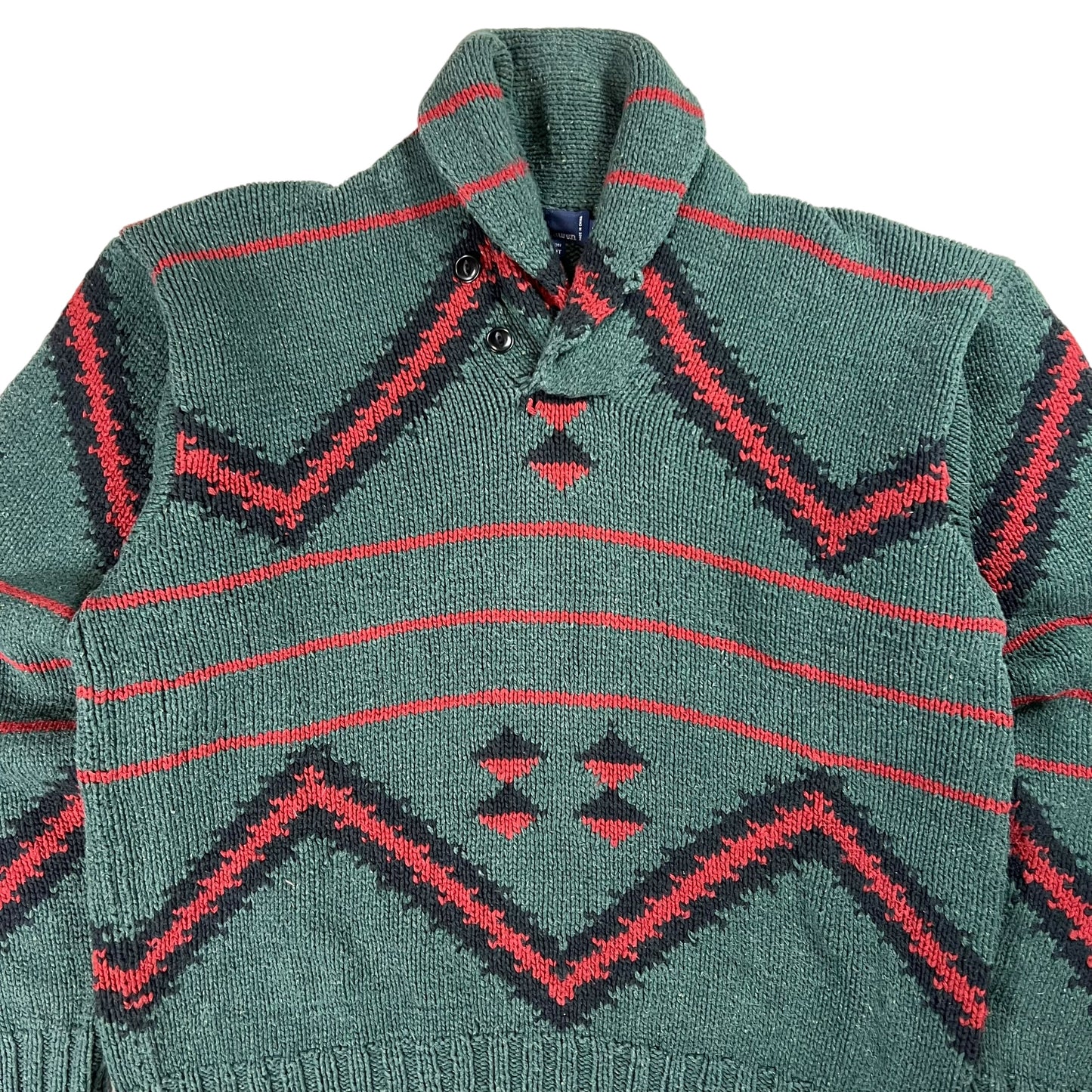 Vintage 90s Polo Ralph Lauren Aztec style sweater (L)