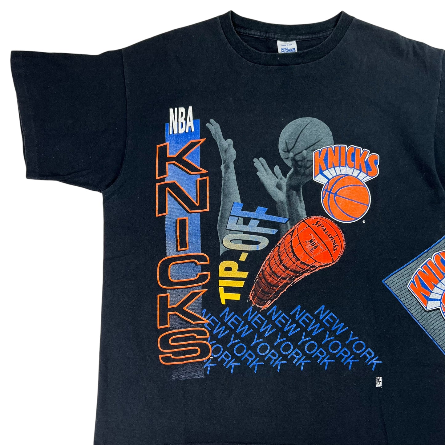 Vintage 1991 Salem Sports New York Knicks Aerial Assault all over print tee (XL)