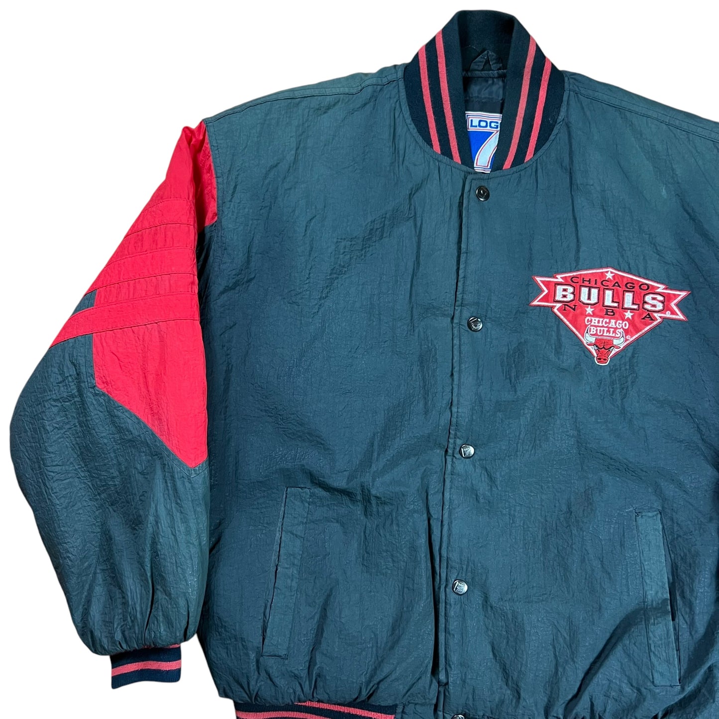 Vintage 90s Logo 7 Chicago Bulls puffer jacket (L)