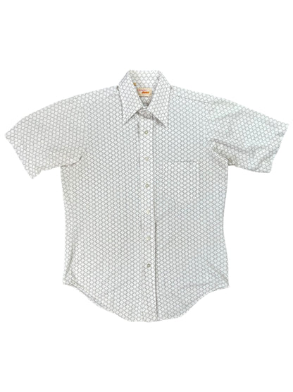 Vintage 1970s Arrow Knits checkered button up shirt (L)