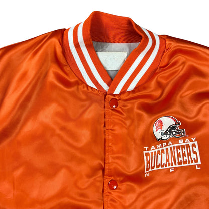 Vintage 80s Chalk Line Tampa Bay Buccaneers creamsicle satin jacket (L)