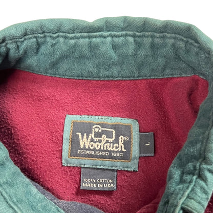 Vintage 90s Woolrich color block flannel shirt (L)