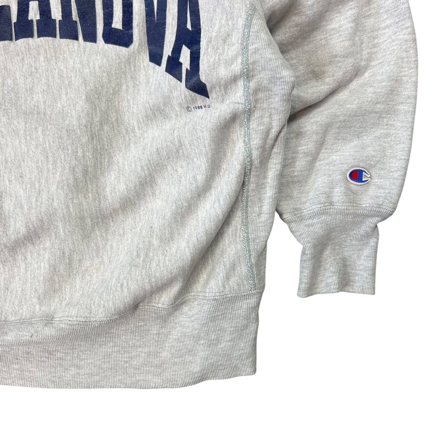 Vintage 80s Champion reverse weave warmup Villanova crewneck (M)