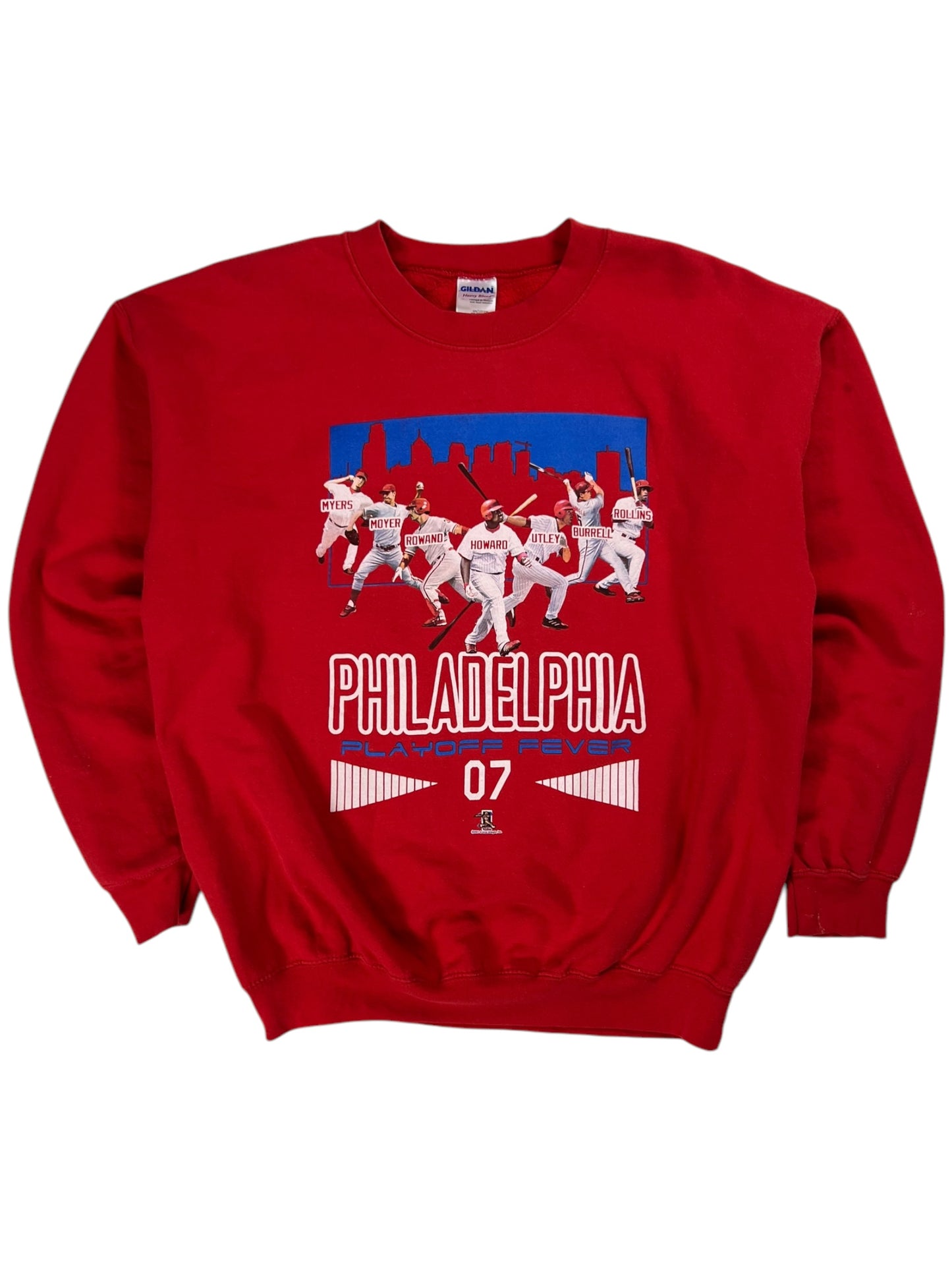 2007 Philadelphia Phillies Playoff Fever crewneck (L)