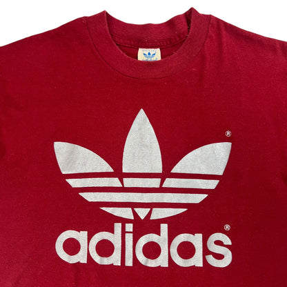 Vintage 80s Adidas trefoil logo tee (M/L)