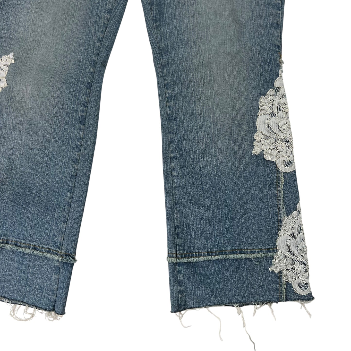 Vintage Y2K VIGOSS Jeans lace patch boot cut flare jeans (31x27)