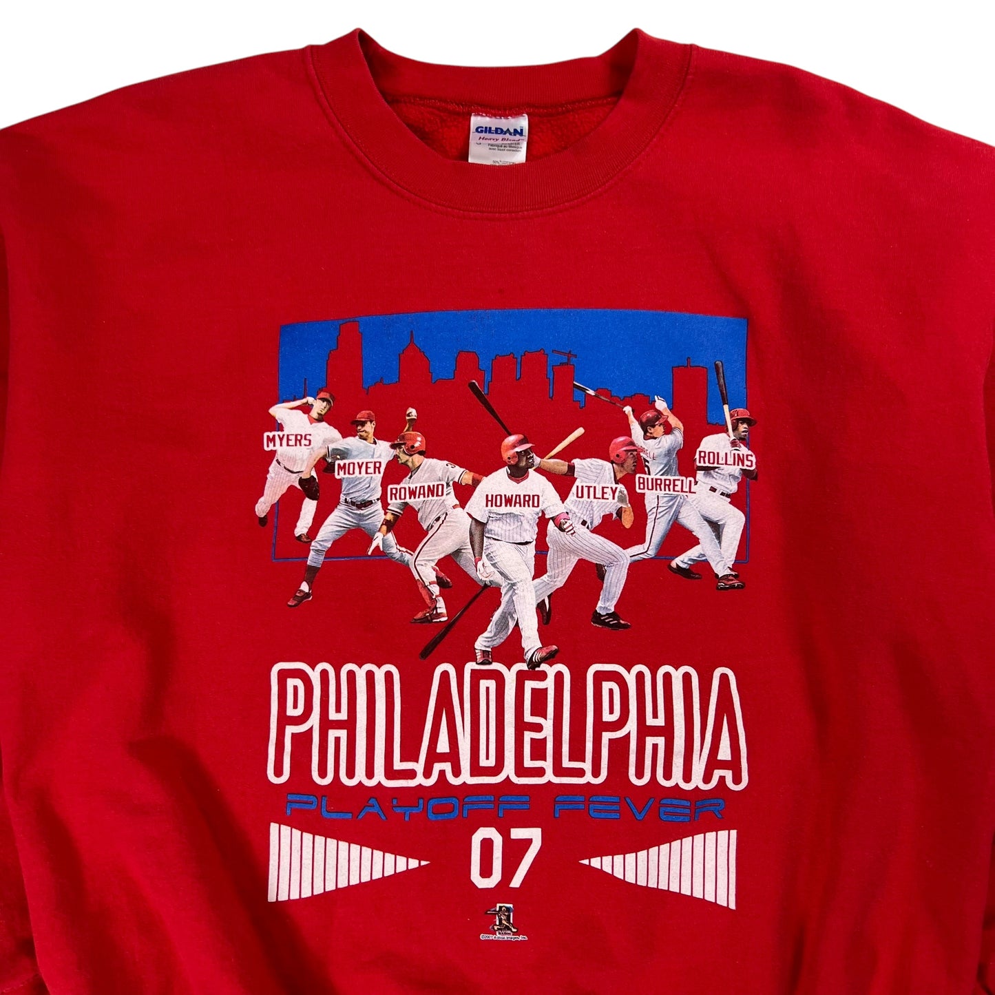 2007 Philadelphia Phillies Playoff Fever crewneck (L)