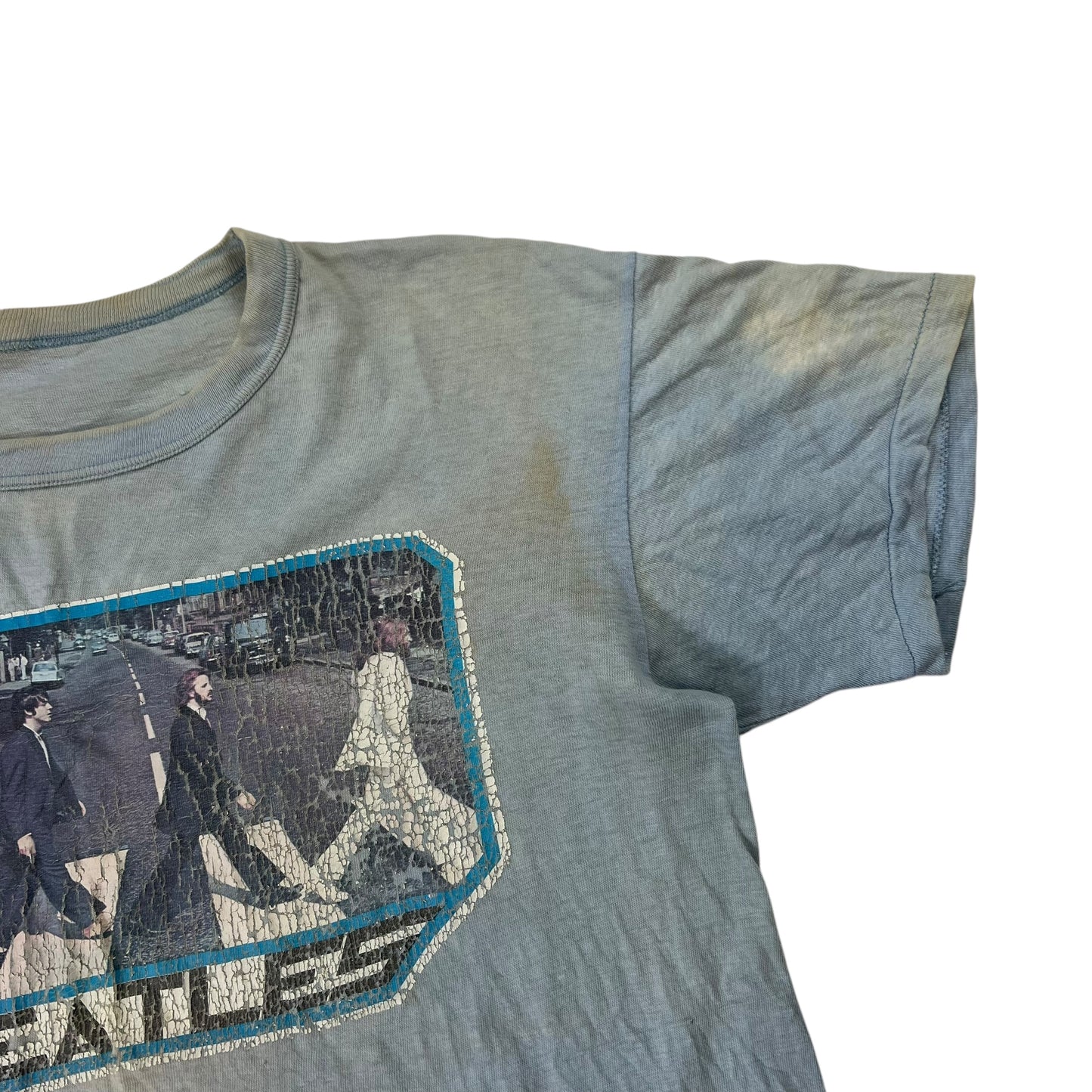 Vintage 1970s The Beatles Abbey Road faded band tee (M/L)