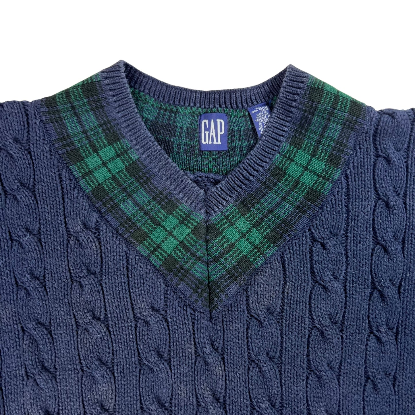 Vintage 90s GAP v neck knit sweater (XL)