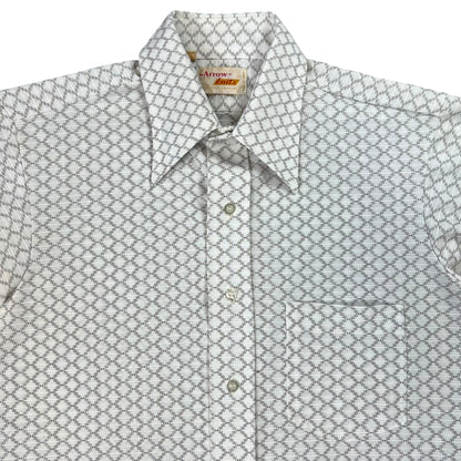 Vintage 1970s Arrow Knits checkered button up shirt (L)