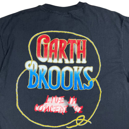 Vintage 1992 Hanes Garth Brooks Live Concert country tee (L)