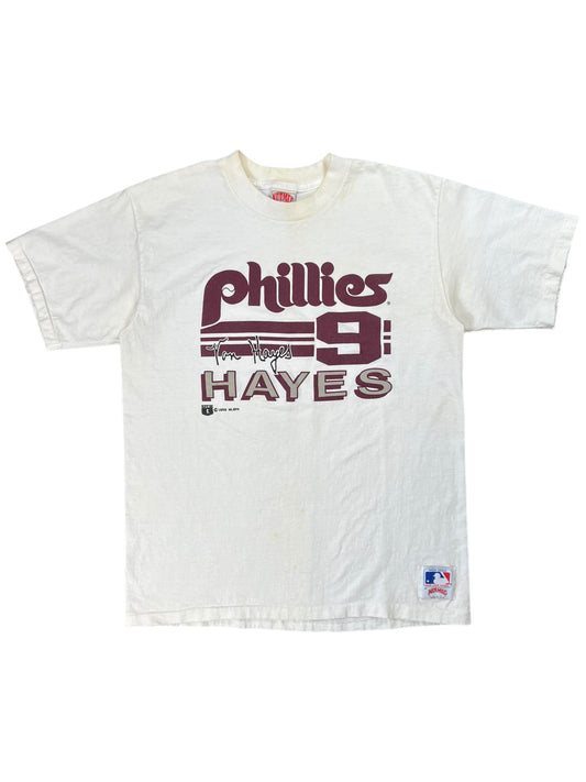 Vintage 1989 Nutmeg Philadelphia Phillies Von Hayes tee (M/L)