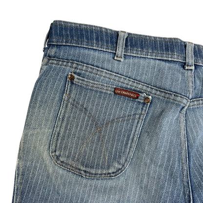 Vintage 1970s Levi’s Action Casuals striped denim jeans (36x27)