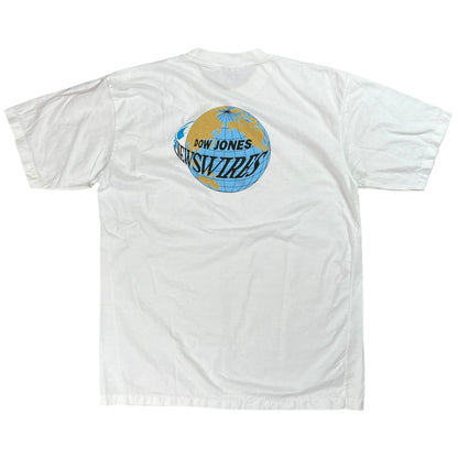 Vintage 90s DOW JONES News Wires tee (L)