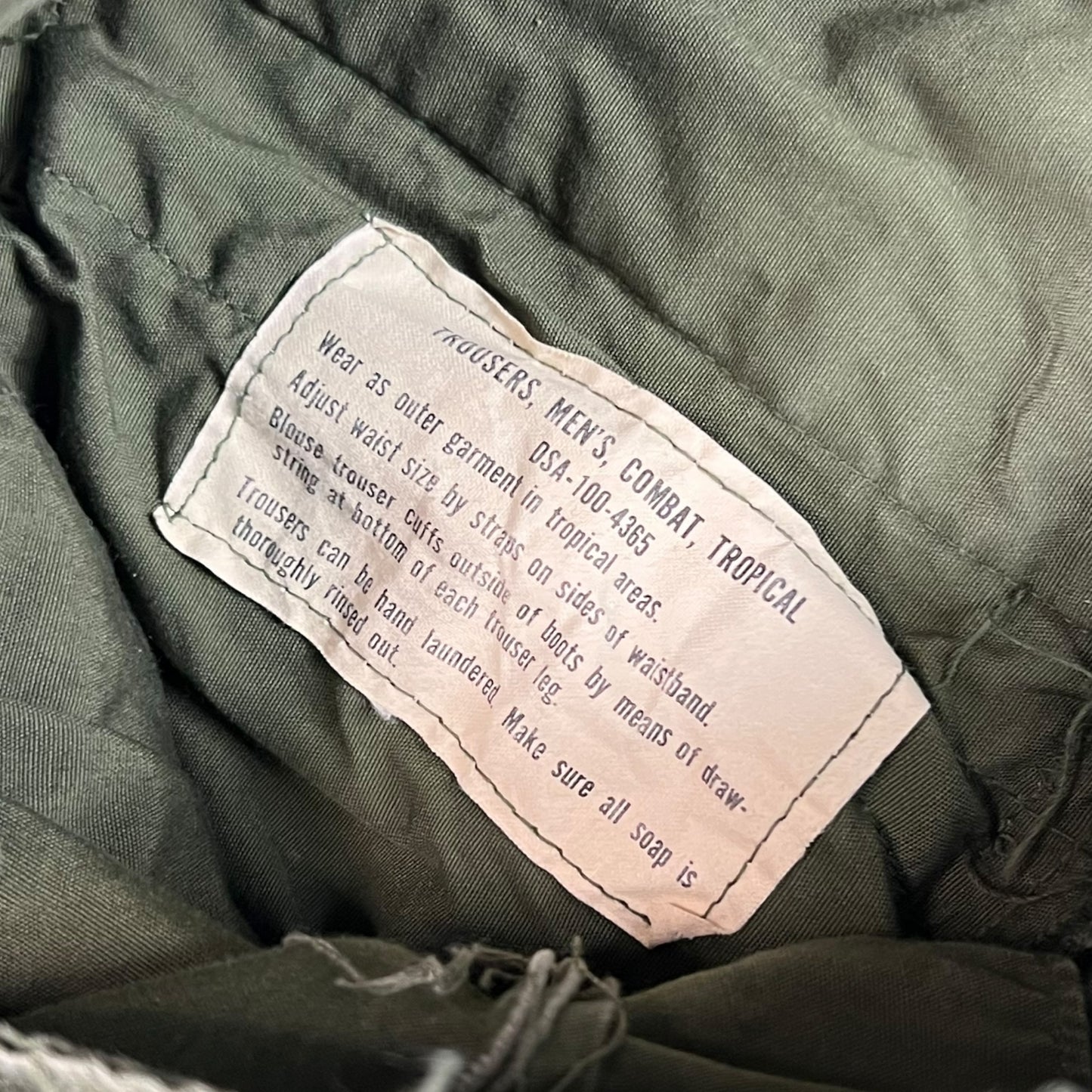 Vintage 1970s OG 107 Military Cargo Pants Size 33x29 Vietnam Era