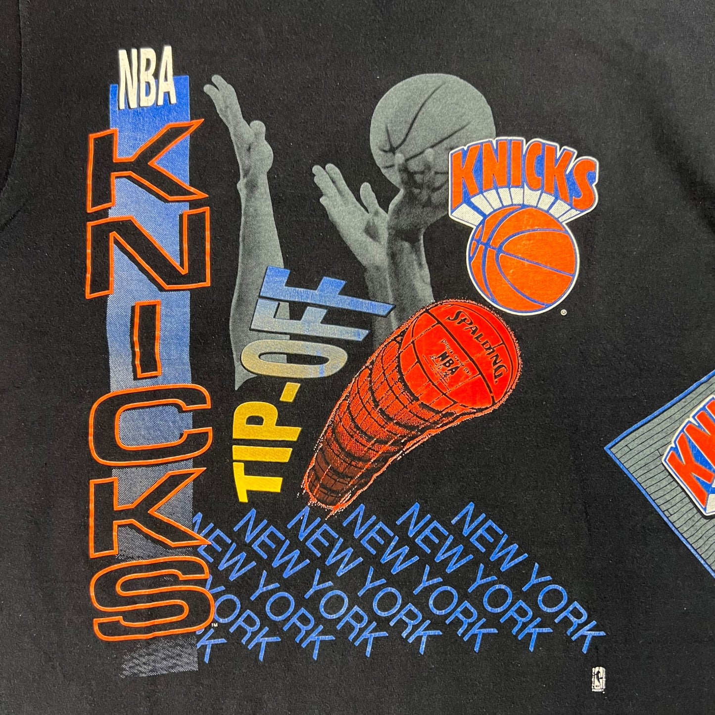 Vintage 1991 Salem Sports New York Knicks Aerial Assault all over print tee (XL)