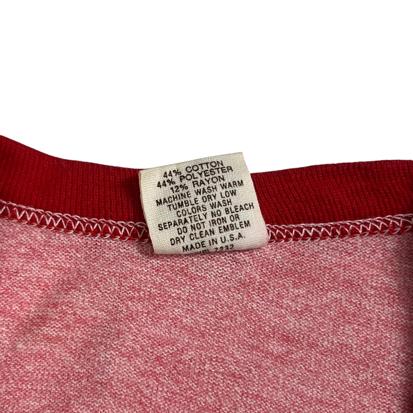 Vintage 1970s Russell Athletic Red Lobster ringer tee (L)