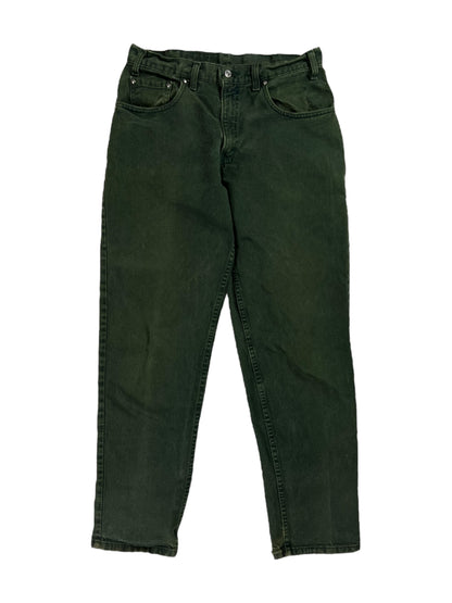 Vintage 90s Levi’s over dyed green denim jeans (30x30)