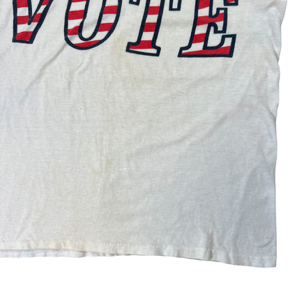 Vintage 1970s VOTE ringer tee (M)