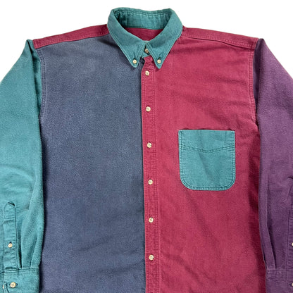 Vintage 90s Woolrich color block flannel shirt (L)