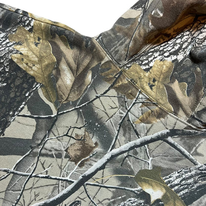 Vintage Y2K Guide Series Real Tree Camo faded zip up hoodie (XL)