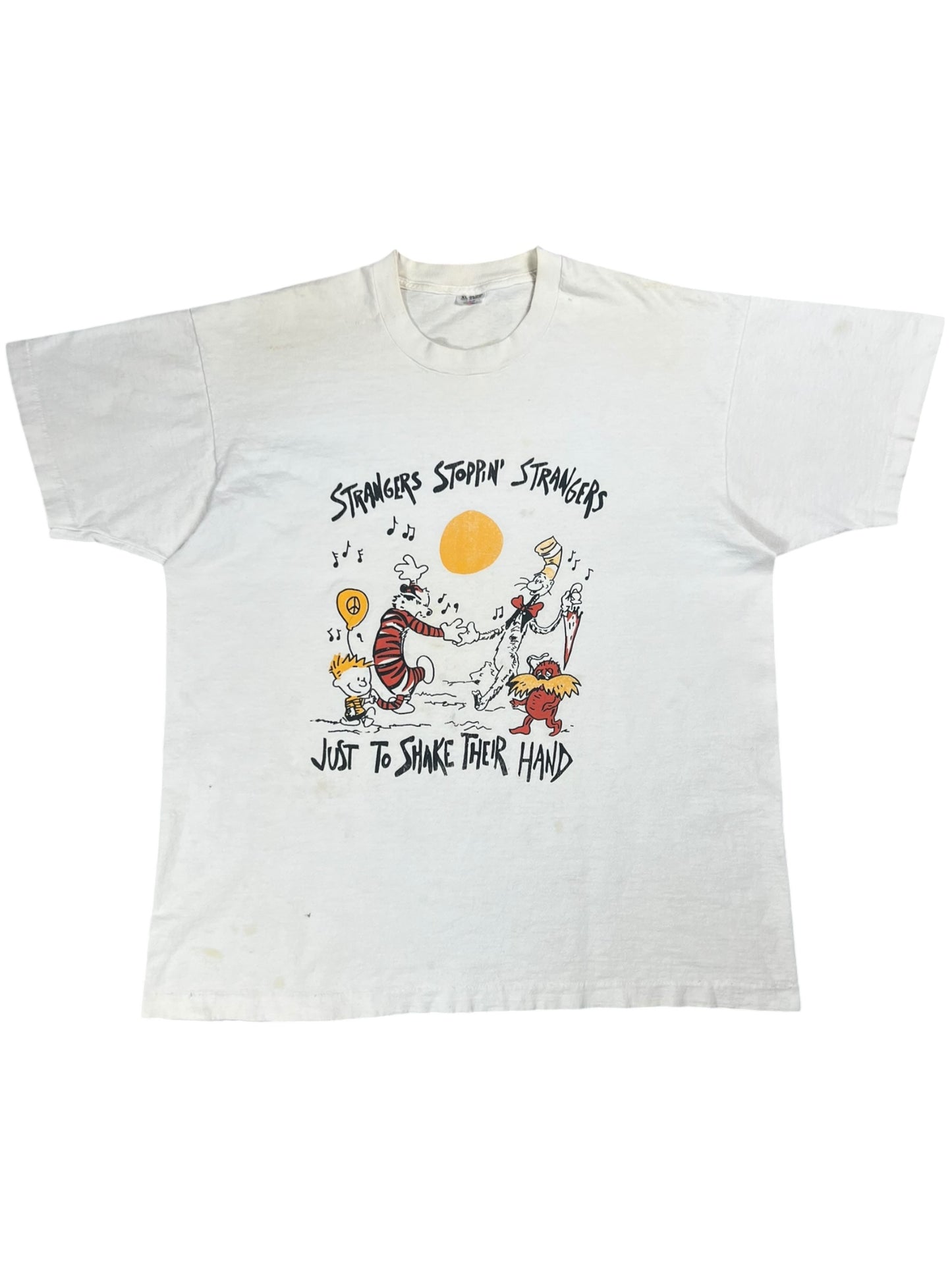 Vintage 90s Grateful Dead Scarlet Begonias cartoon lot band tee (XL)