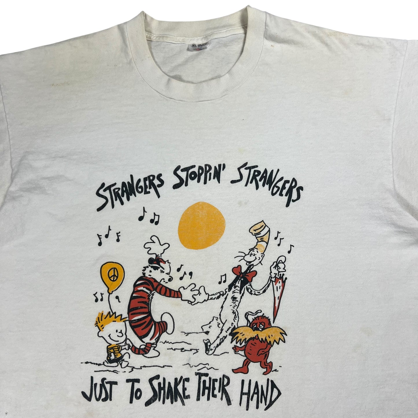 Vintage 90s Grateful Dead Scarlet Begonias cartoon lot band tee (XL)