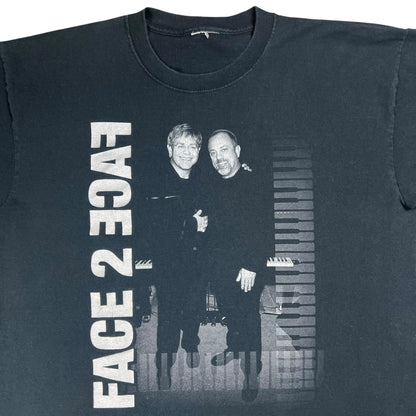 Vintage 2002 Elton John Billy Joel FACE 2 FACE tour band tee (L)