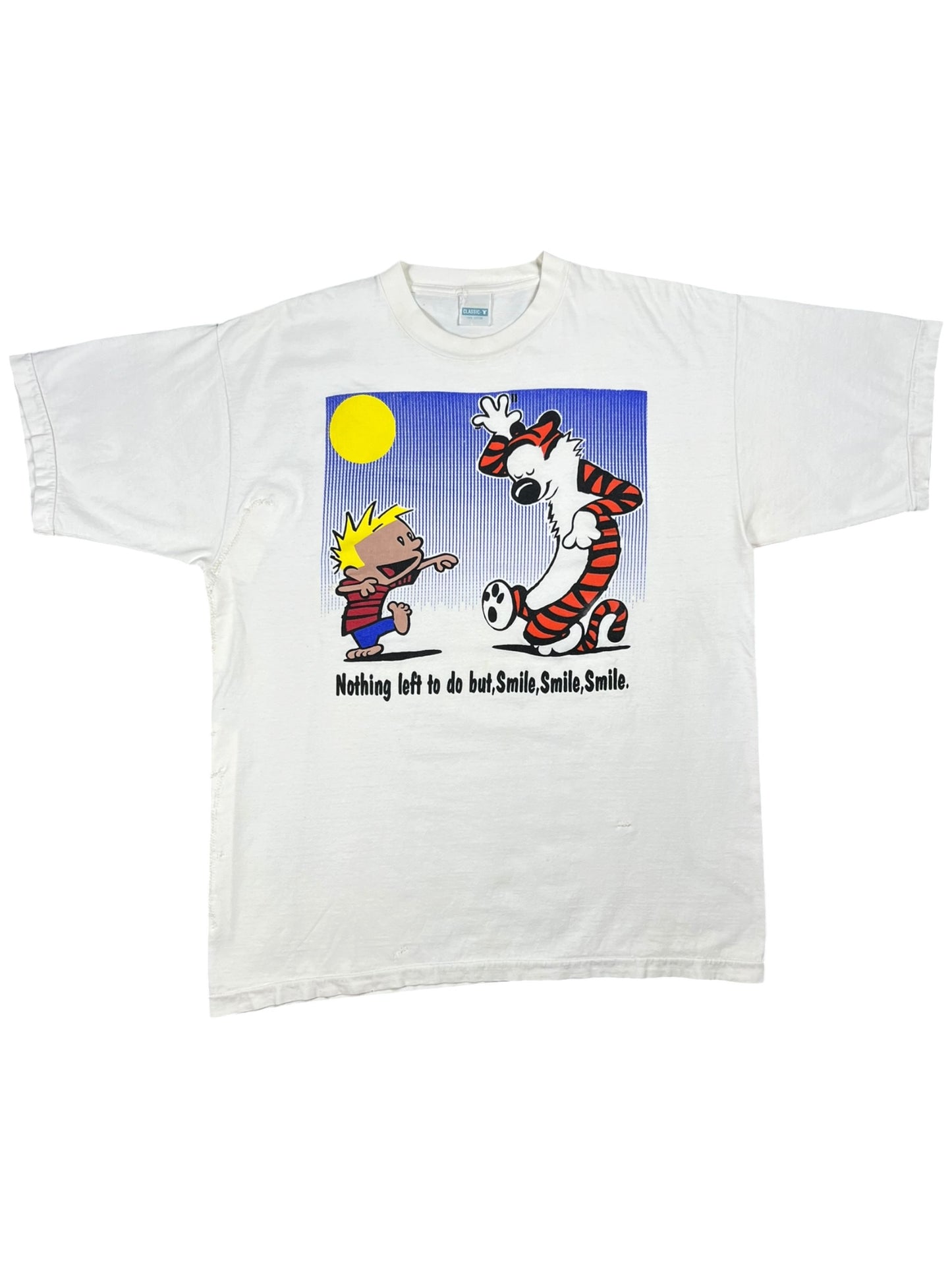 Vintage 90s Grateful Dead Calvin & Hobbes He’s Gone band lot tee (XL)