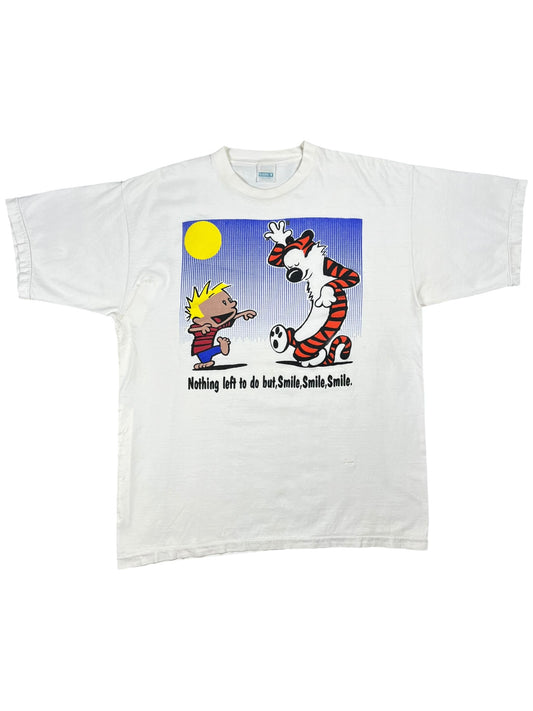 Vintage 90s Grateful Dead Calvin & Hobbes He’s Gone band lot tee (XL)