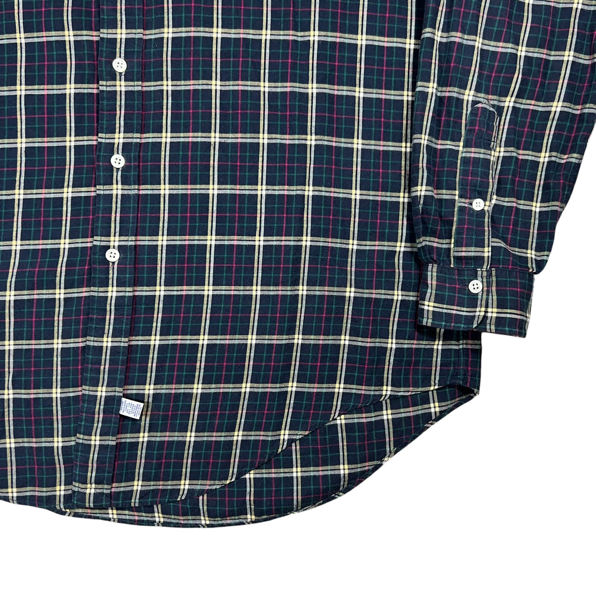 Vintage 90s Polo Ralph Lauren cotton checkered button down shirt (XL)