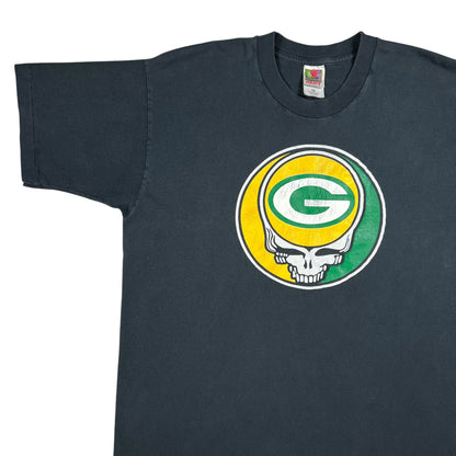 Vintage 90s Grateful Dead Green Bay Packers Steal Your Face band lot tee (XL)