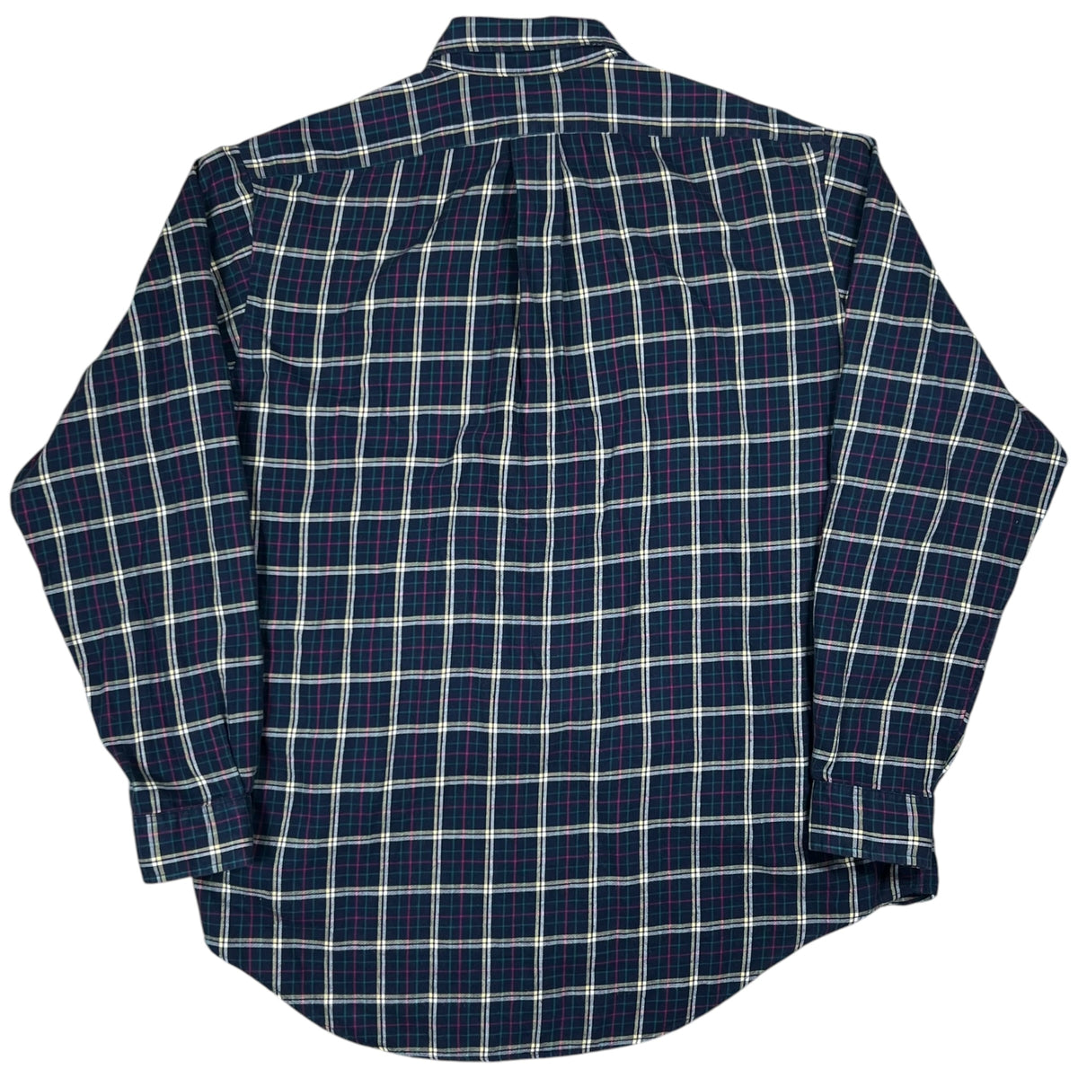 Vintage 90s Polo Ralph Lauren cotton checkered button down shirt (XL)