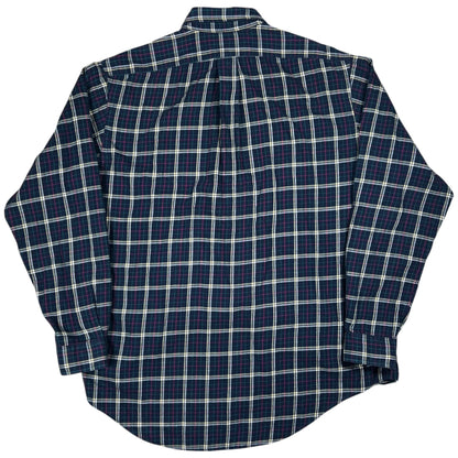 Vintage 90s Polo Ralph Lauren cotton checkered button down shirt (XL)