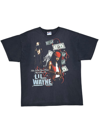 Vintage Y2K Hanes Lil Wayne faded rap tee (XL)