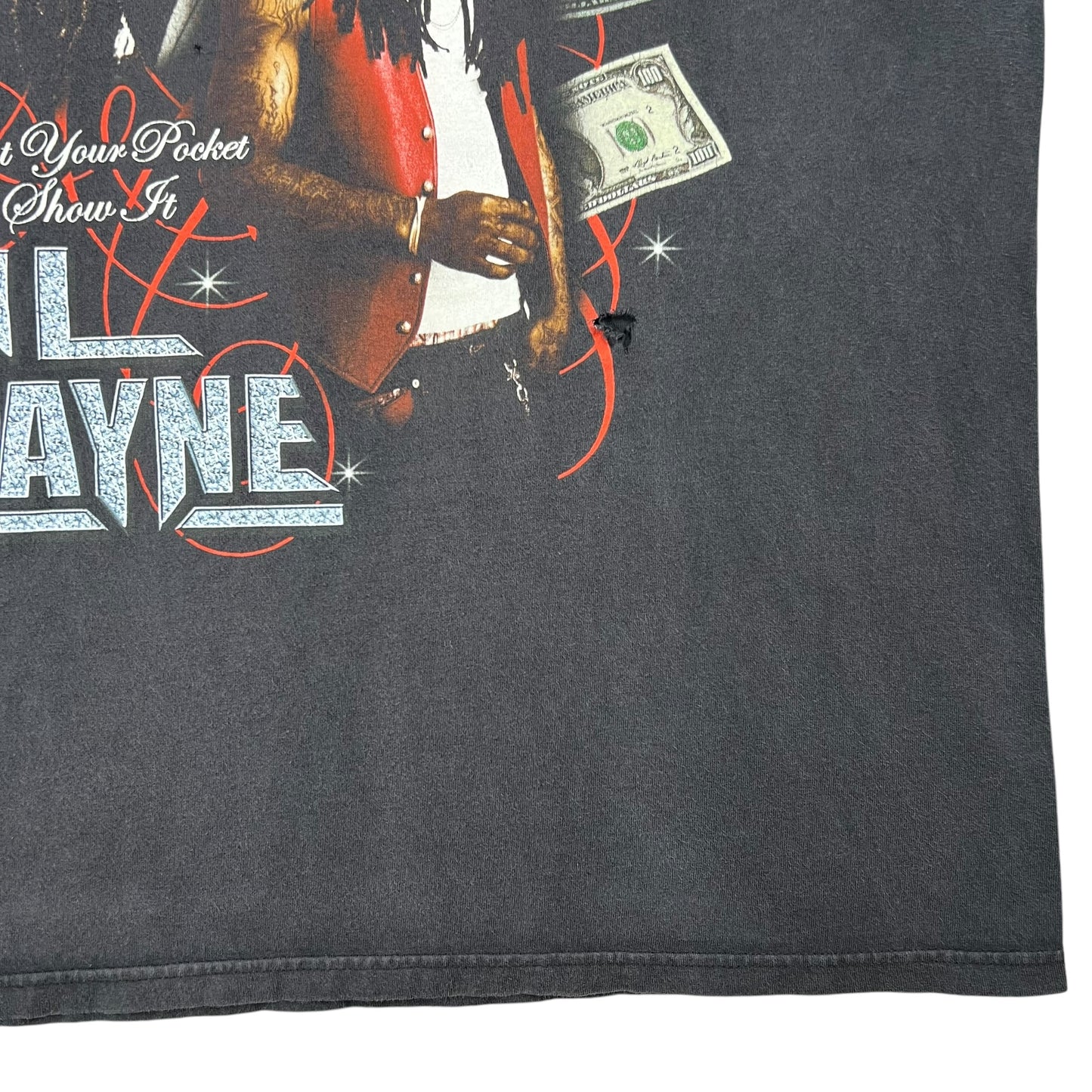 Vintage Y2K Hanes Lil Wayne faded rap tee (XL)