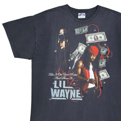 Vintage Y2K Hanes Lil Wayne faded rap tee (XL)