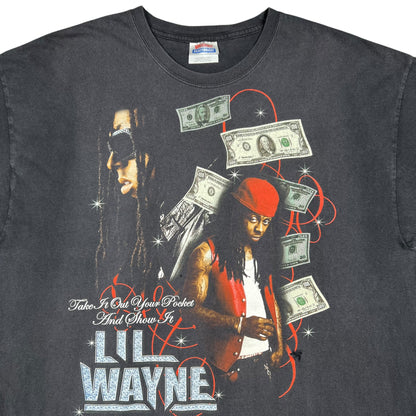 Vintage Y2K Hanes Lil Wayne faded rap tee (XL)