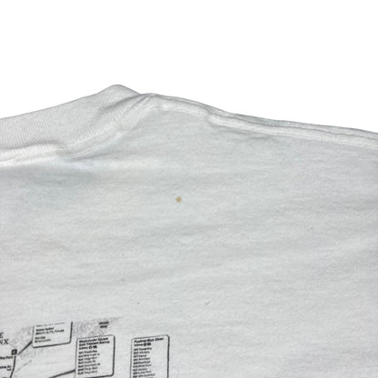 Vintage 90s NYC subway MTA card NFTY card parody tee (XL)
